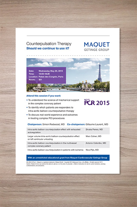 Flyer for EuroPCR agenda